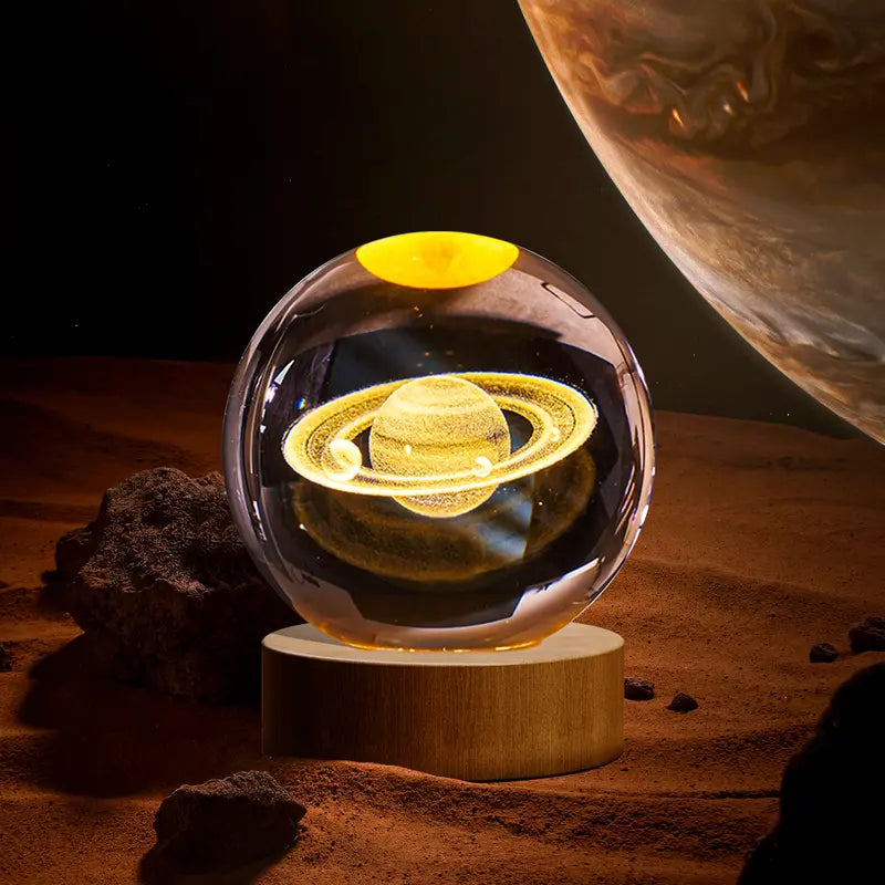 Glass Globe Desk lamp 