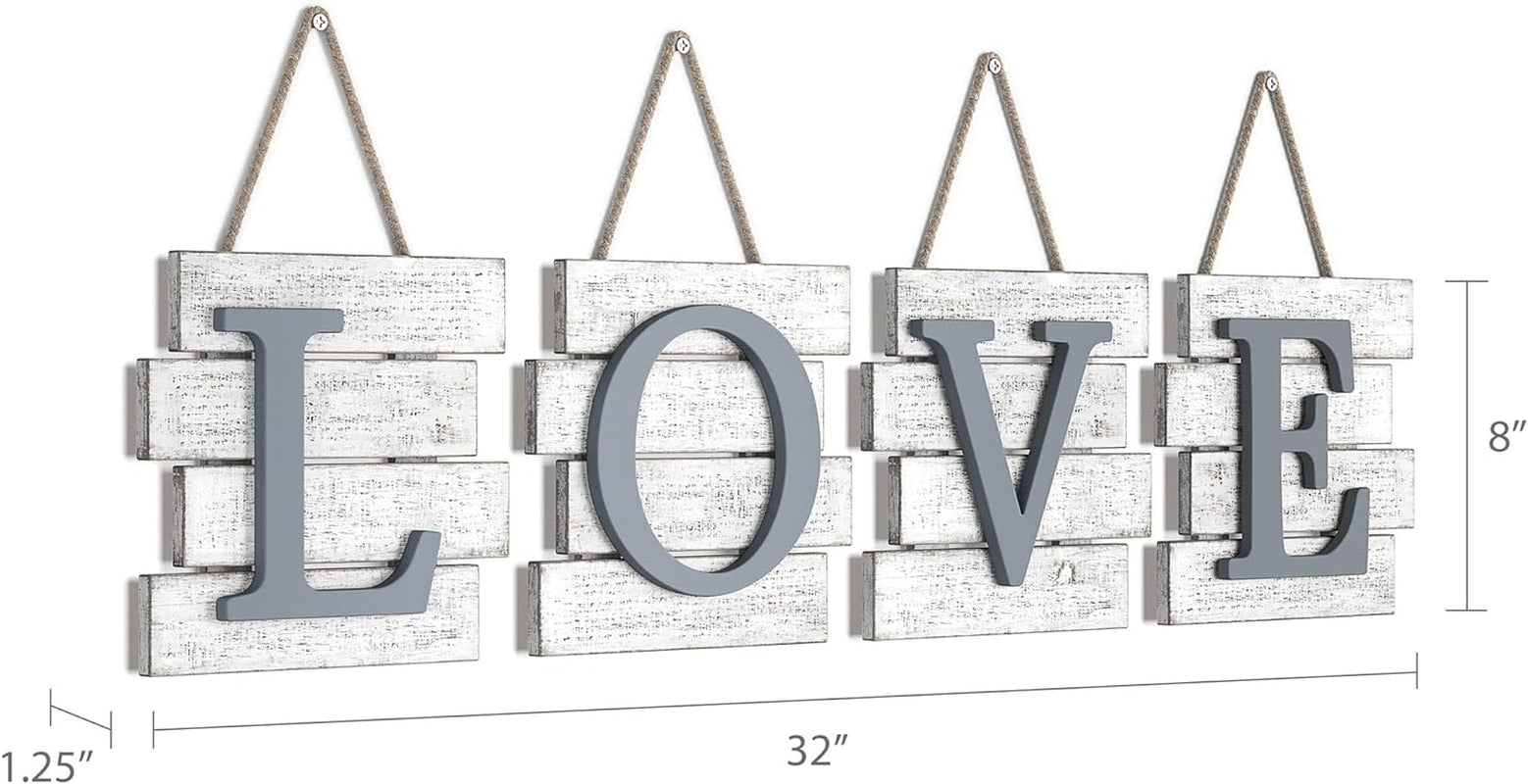  Distressed Rustic Farmhouse Wood Wall Decor