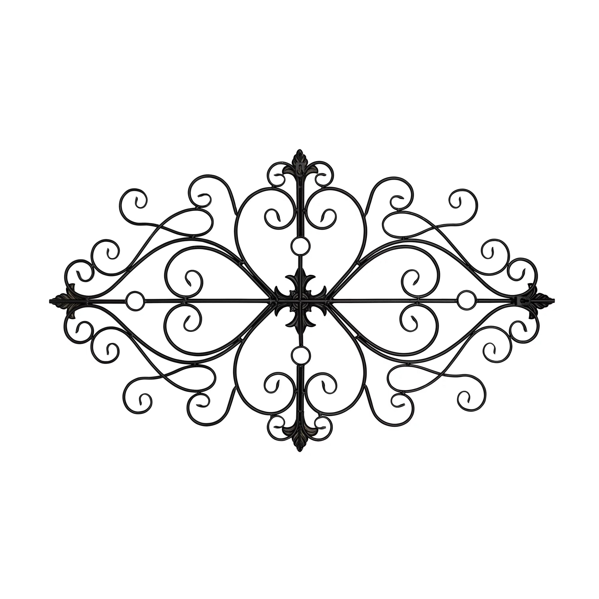 Traditional Scroll Wall Decor in Black