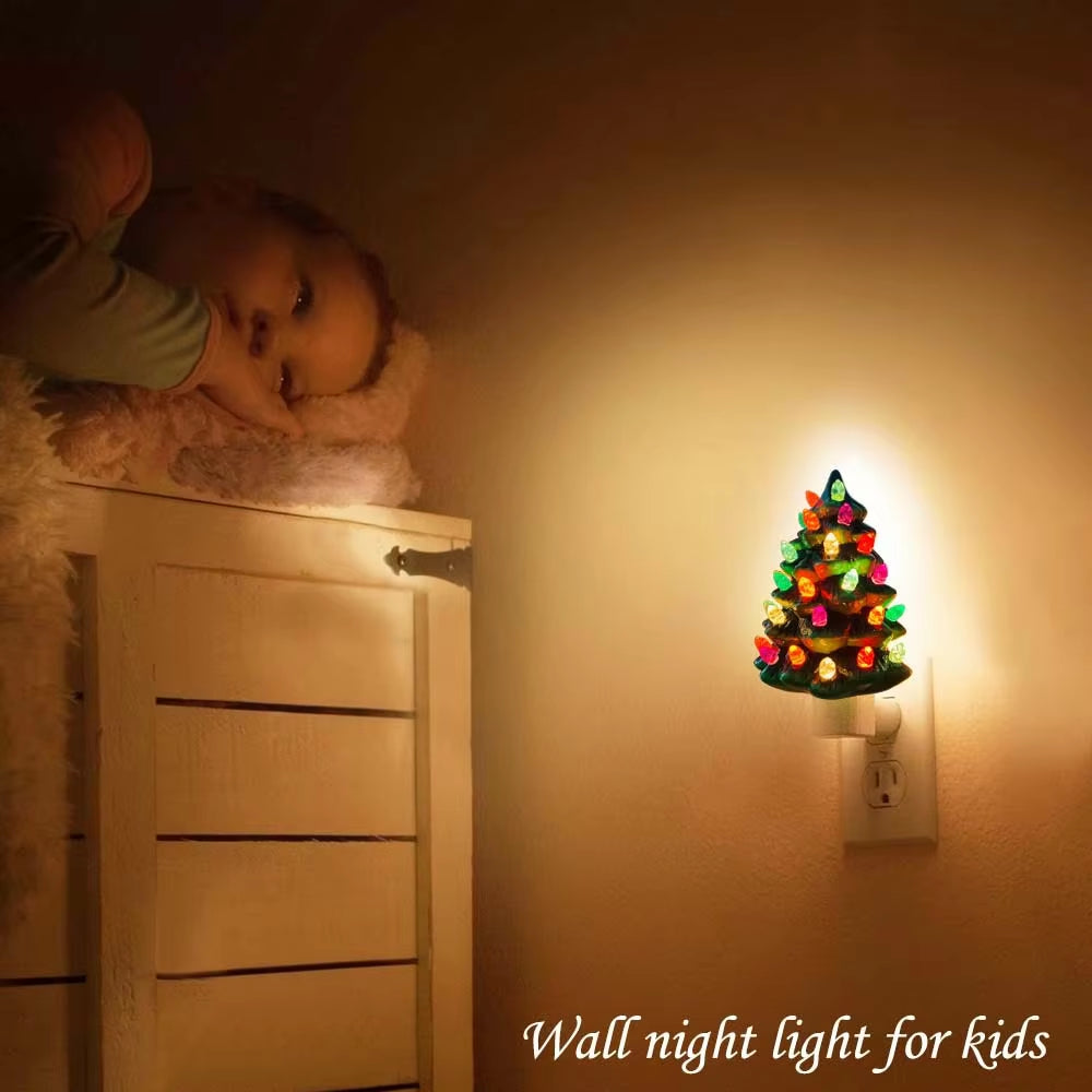 Ceramic Christmas Tree Night Light