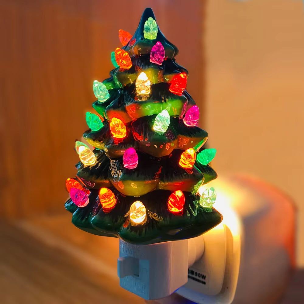 Ceramic Christmas Tree Night Light