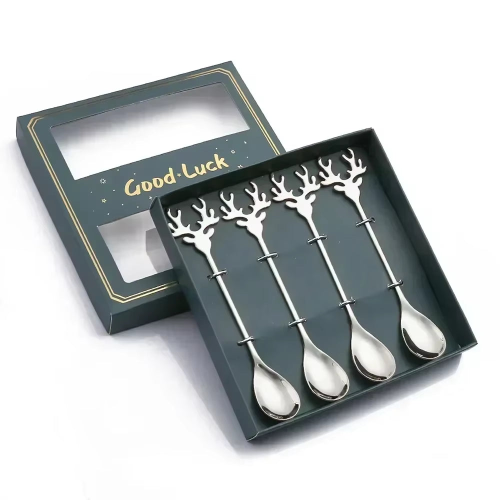 Christmas Table Decor Stainless silverware 