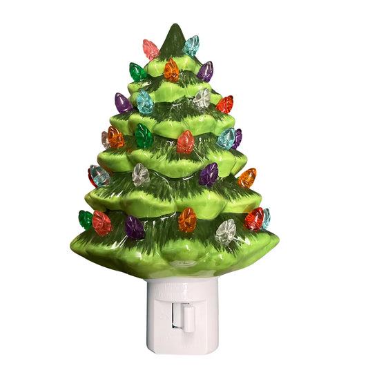 Ceramic Christmas Tree Night Light