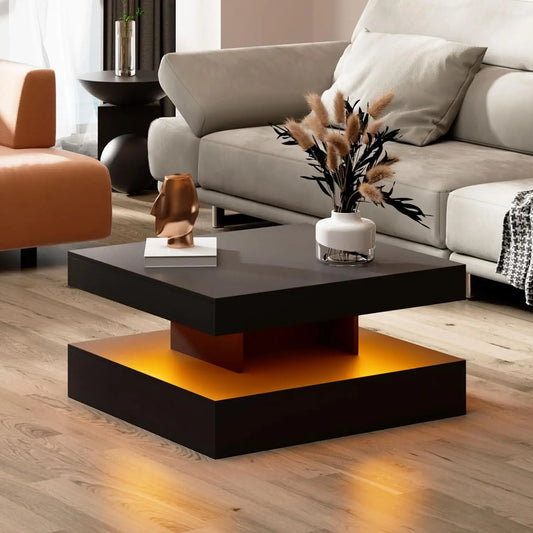 LED Coffee Table with Storage 