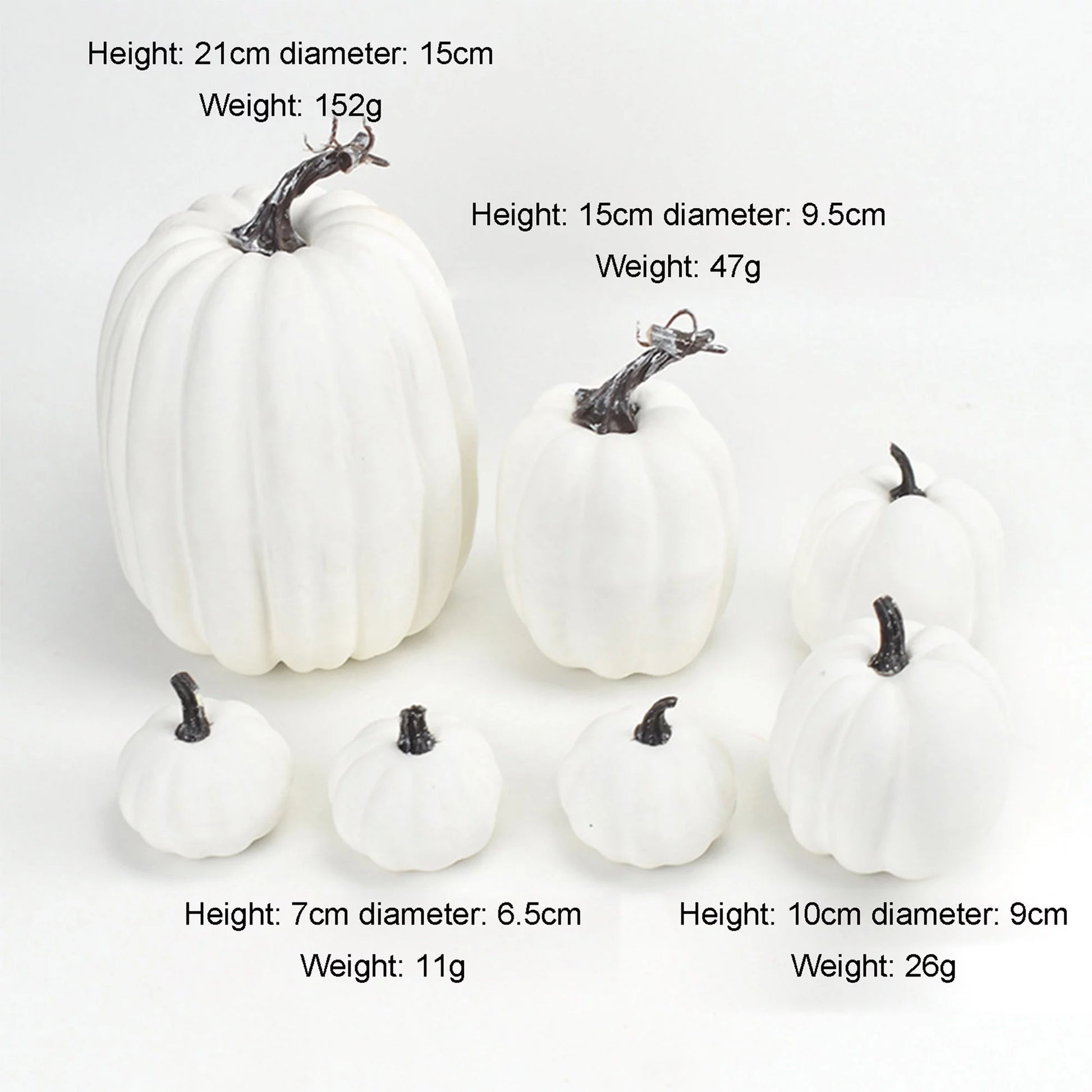 7Pcs Thanksgiving Artificial Pumpkin