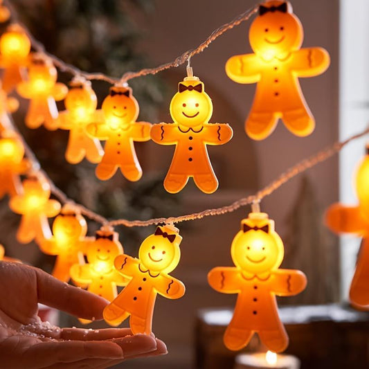 Gingerbread Man Design LED String Light