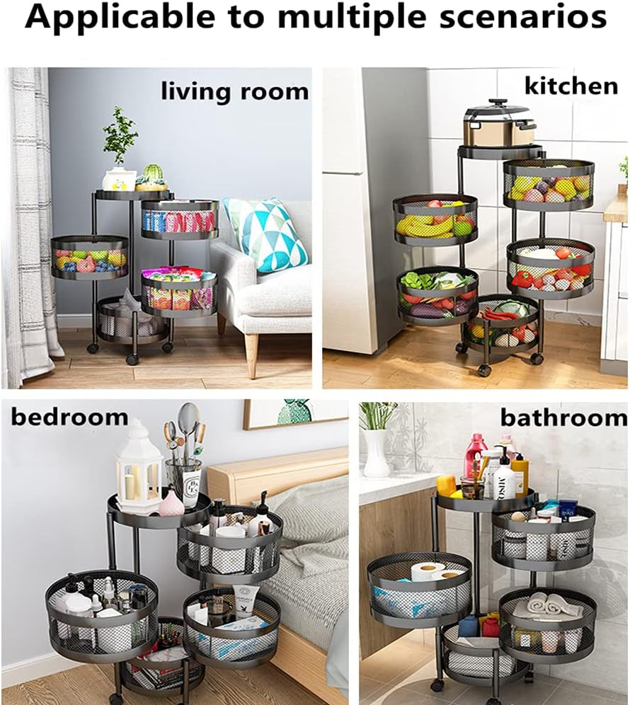 4-Tier Fruit Basket for Kitchen Storage