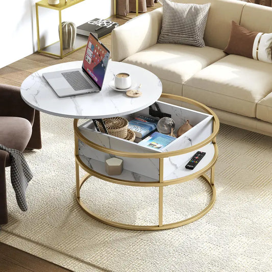 Round Lift Top Coffee Table