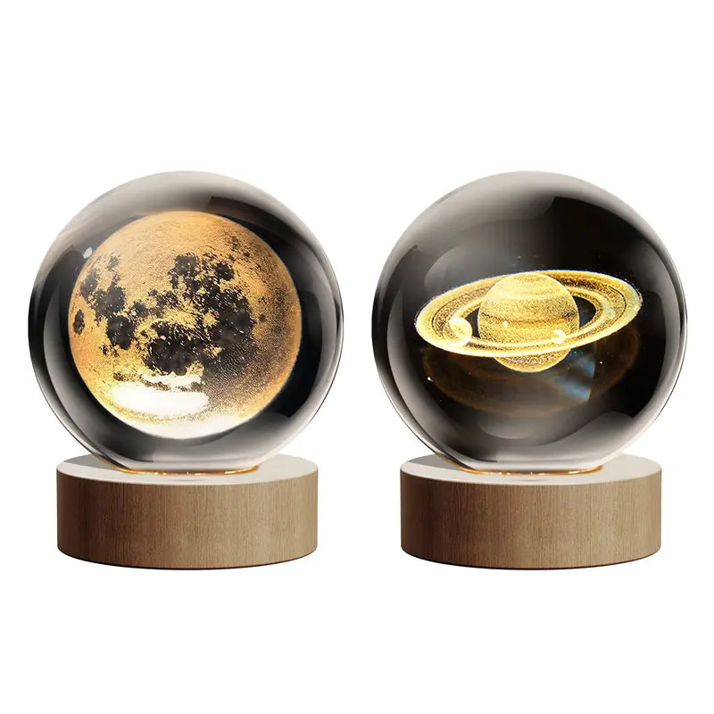 Glass Globe Desk lamp 