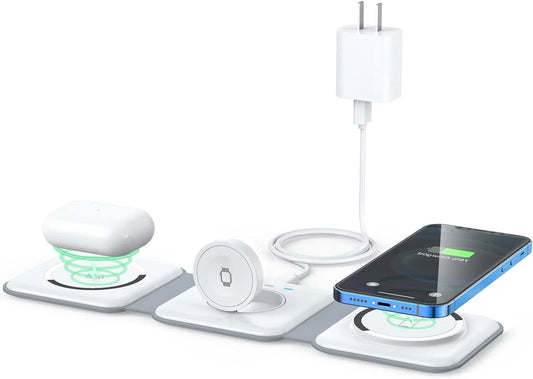 3 in 1 Wireless Charging Station for Multiple Device Apple