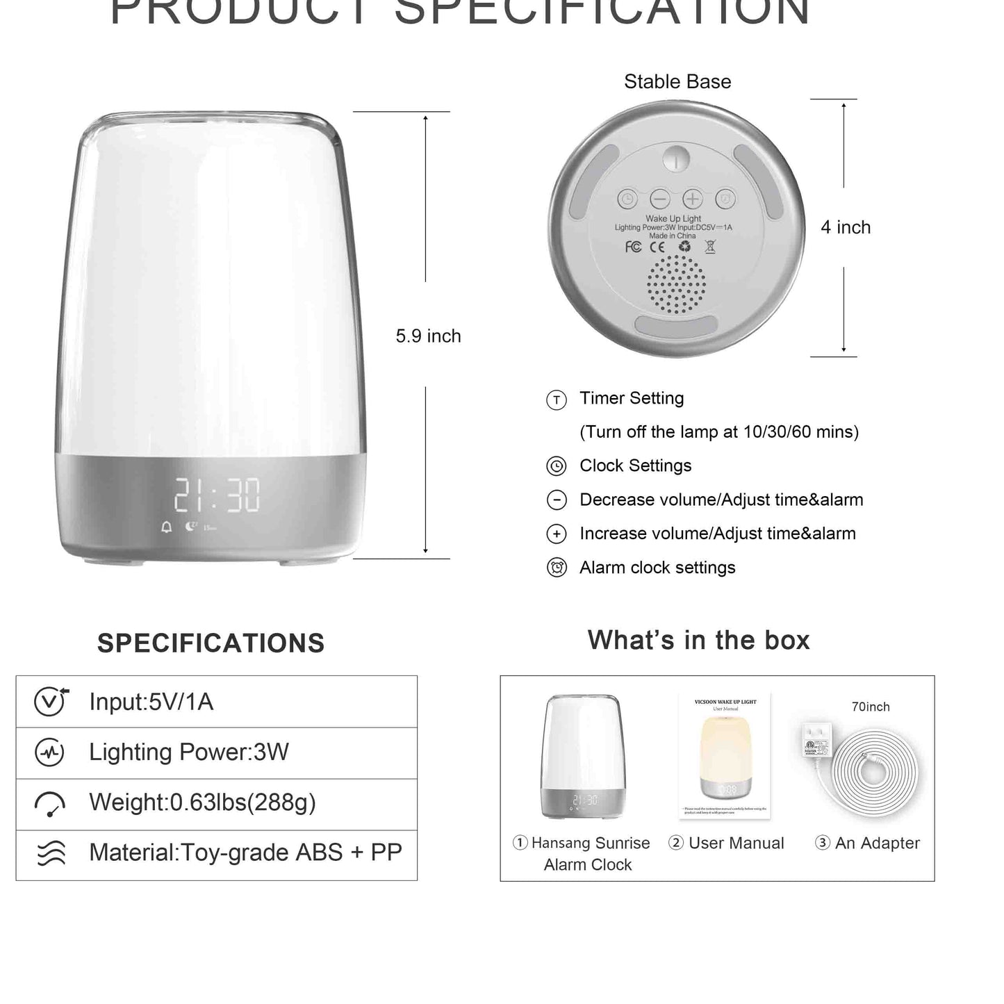 Sunrise Alarm Clock 